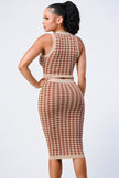Luxe Gingham Skirt Set