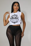Vintage Baddie Top - (Top Only)