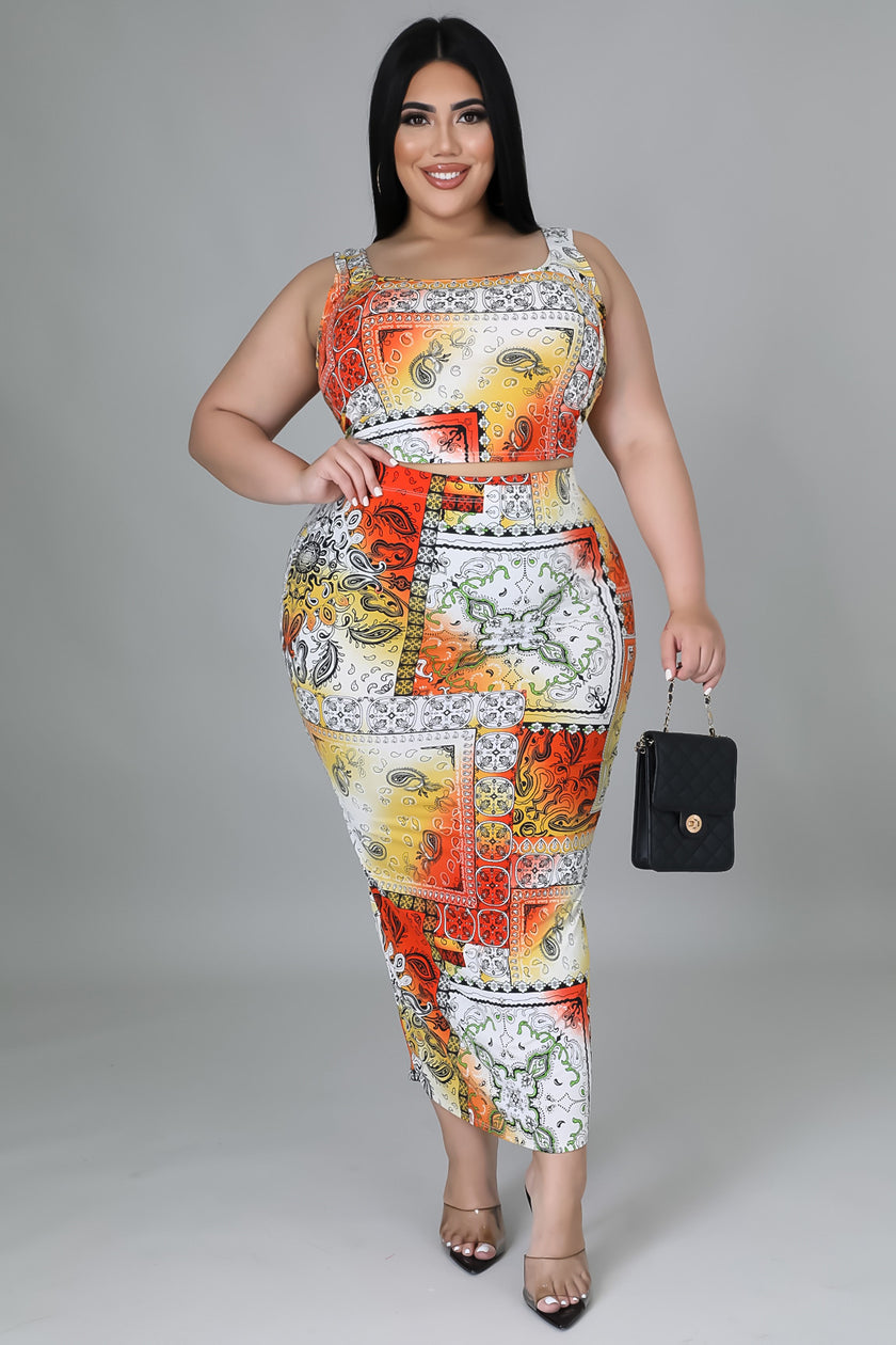 Bae Trippin Skirt Set