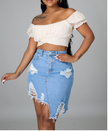 I Won't Forget Denim Skirt