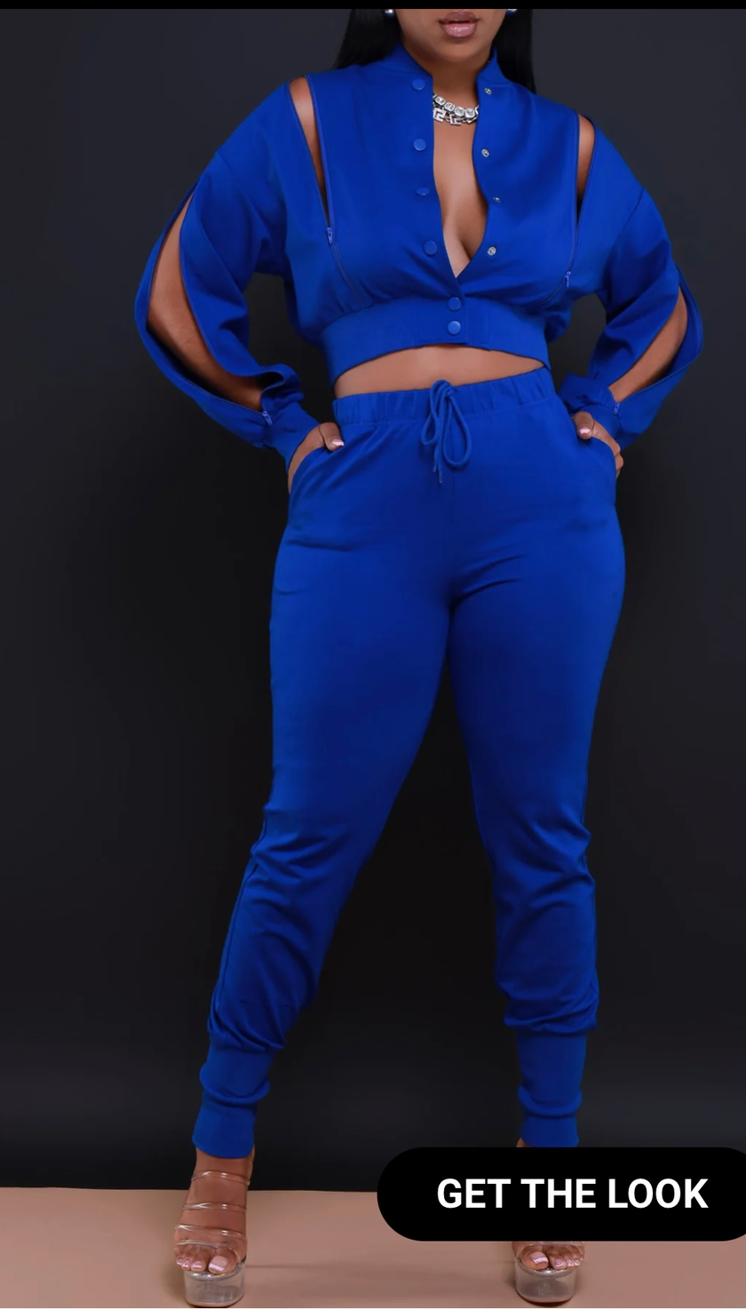 A Cut Above Zippered Cropped Jogger