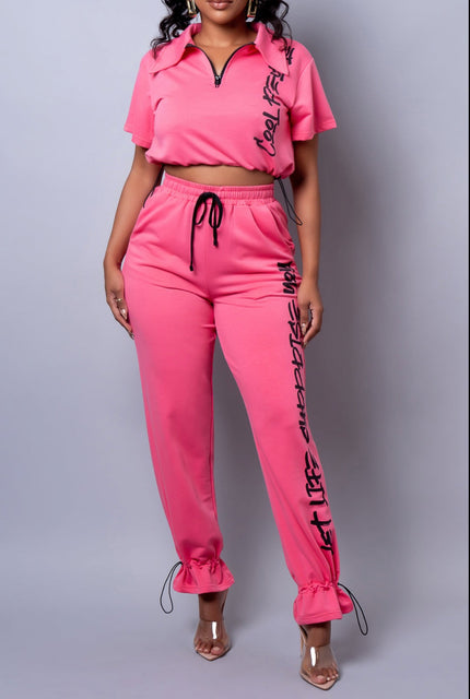 Cool People Two Piece Pant Set